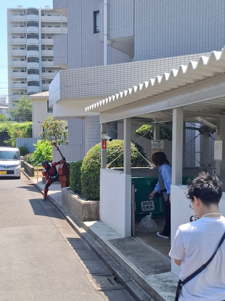 ごみの啓発動画撮影風景1